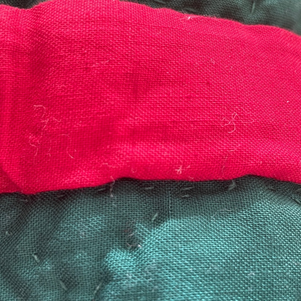 Quilted Blanket String Star Red and Green Polyester Fiber Blanket - Picture 11 of 11